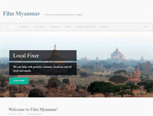 Tablet Screenshot of filmmyanmar.com